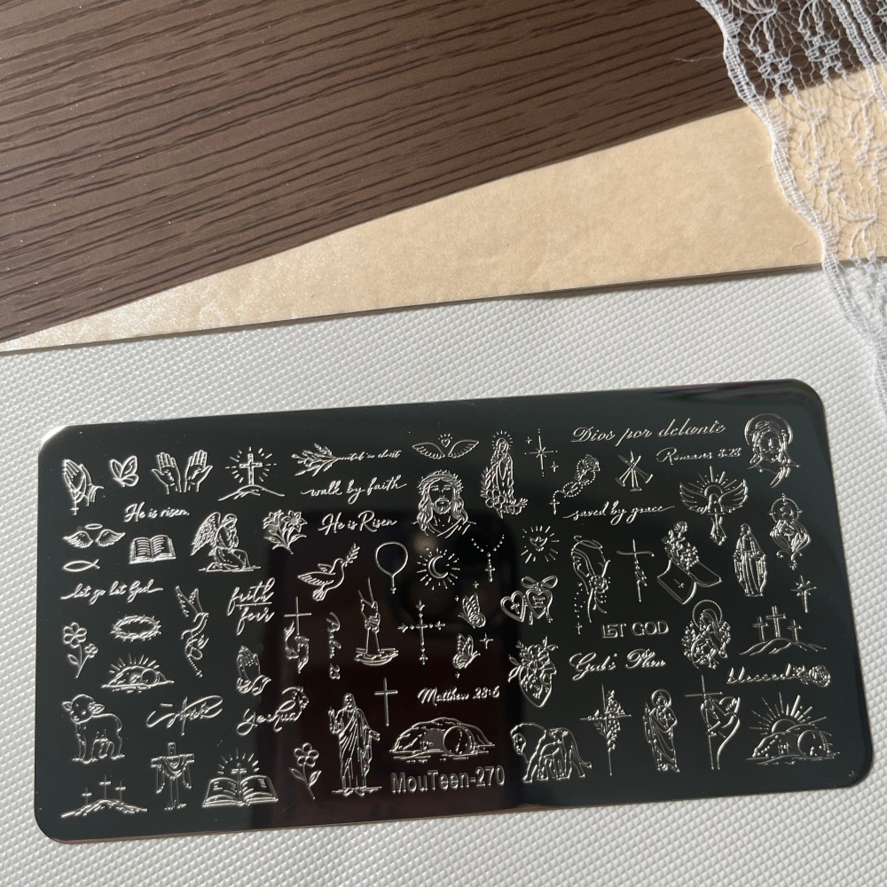 Nail Art Vintage - MouTeen270 Faith Theme Nail Stamping Plate