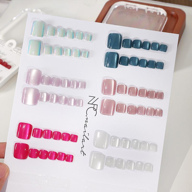 Nail Art Extension Cat Eye - New 10 Pcs/Box French Fake Nails