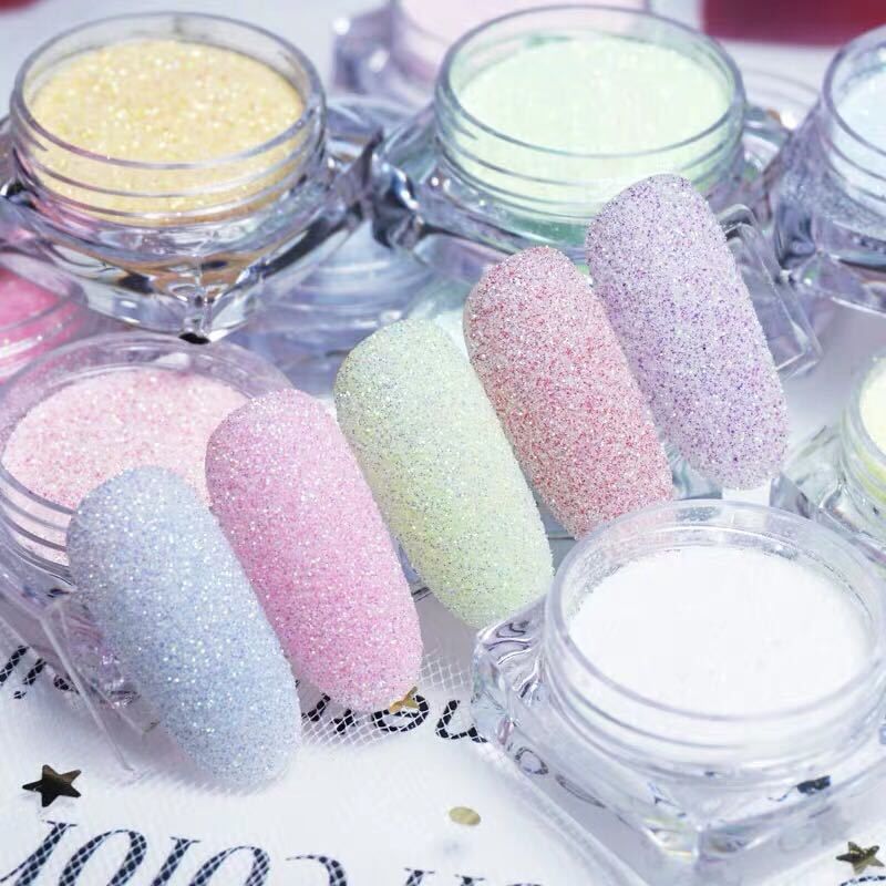 Nail Art Xmas - 12 Colors/Set Shining Sugar Nail Glitter