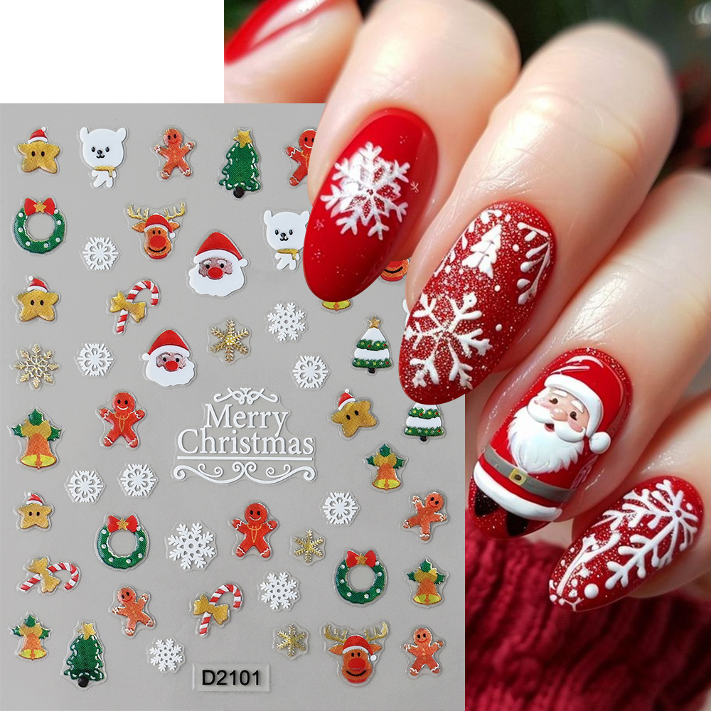 1Pc 5D Christmas Nail Art Stic - Nail Art Xmas review and price