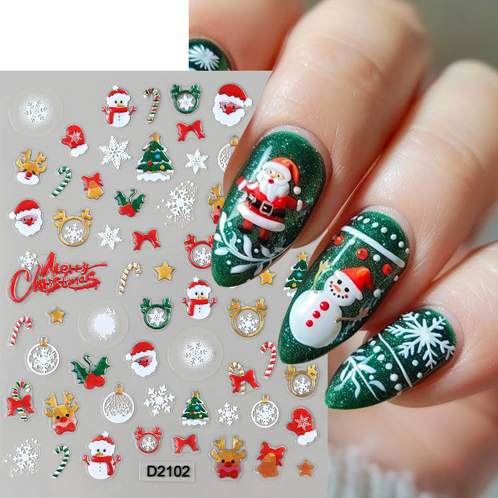 1Pc 5D Christmas Nail Art Stic - Nail Art Xmas review and price