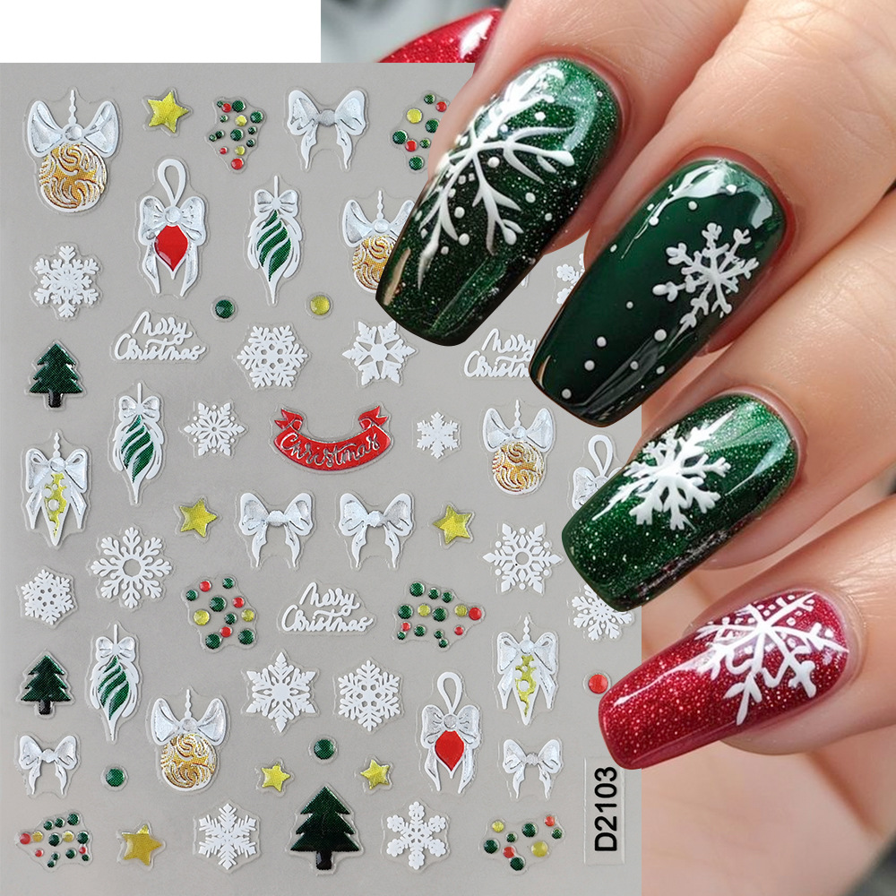 1Pc 5D Christmas Nail Art Stic - Nail Art Xmas review and price