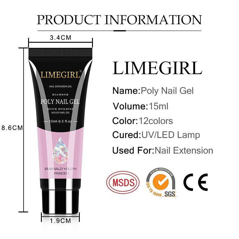 LIMEGIRL 15ml Nail Art Kit Pol - Nail Art Extension Cat Eye review and price
