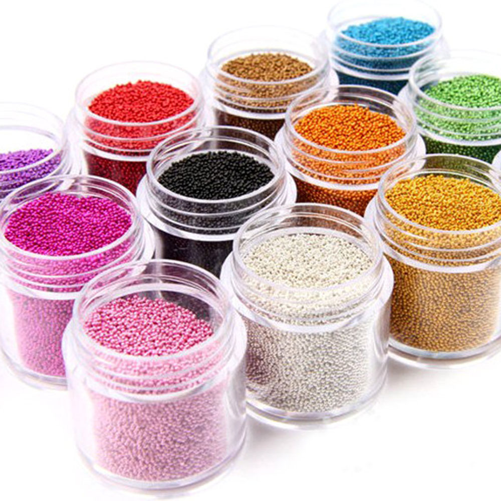 1 Bottle Caviar Nail Art Bead  - Nail Art Xmas review and price