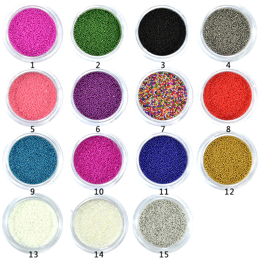 1 Bottle Caviar Nail Art Bead  - Nail Art Xmas review and price