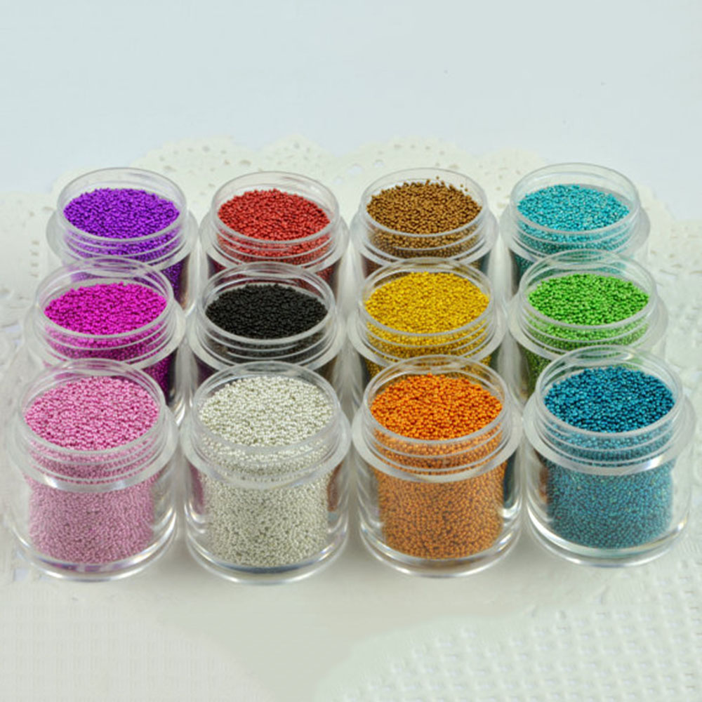 1 Bottle Caviar Nail Art Bead  - Nail Art Xmas review and price