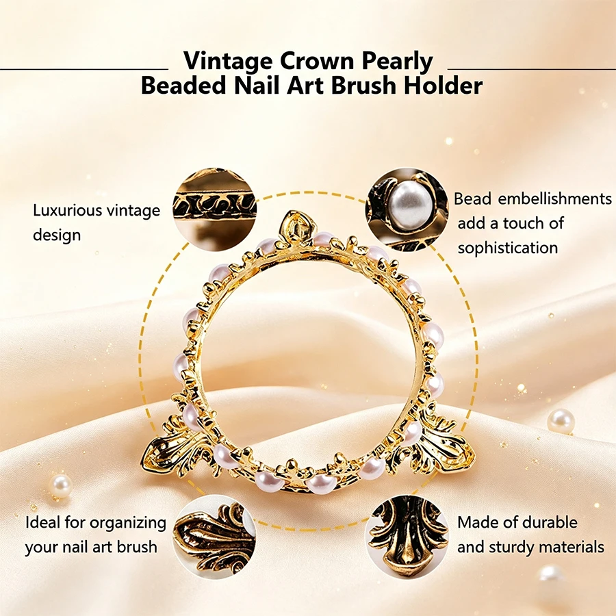 Vintage Style Crown Simulated  - Nail Art Vintage review and price