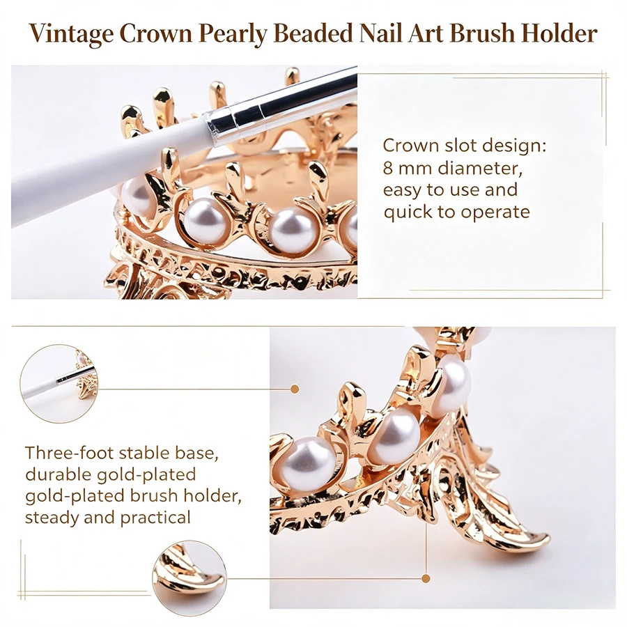 Vintage Style Crown Simulated  - Nail Art Vintage review and price