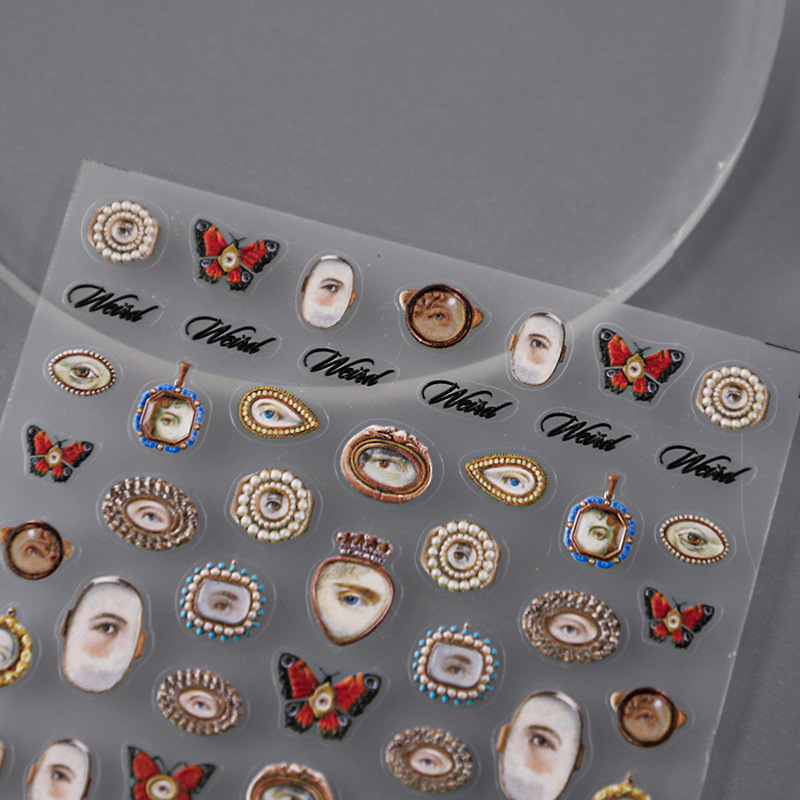 1pcs 5D Embossed Halloween Mix - Nail Art Xmas review and price