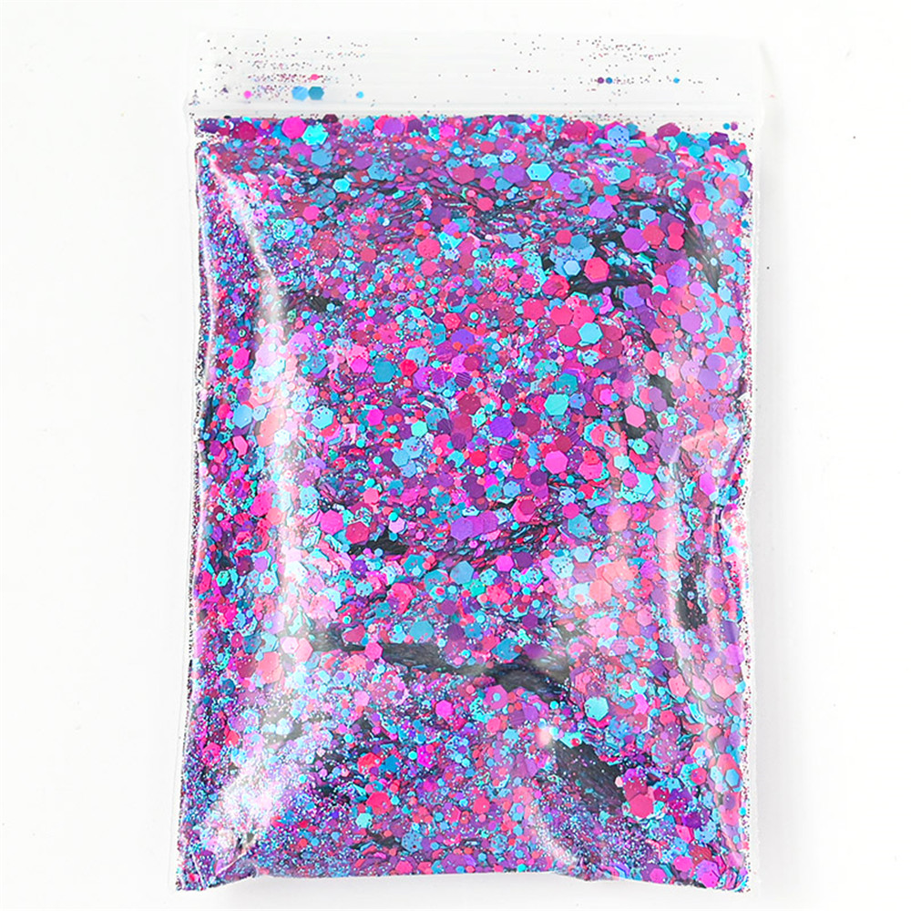 50G Holographic Mixed Hexagon  - Nail Art Xmas review and price