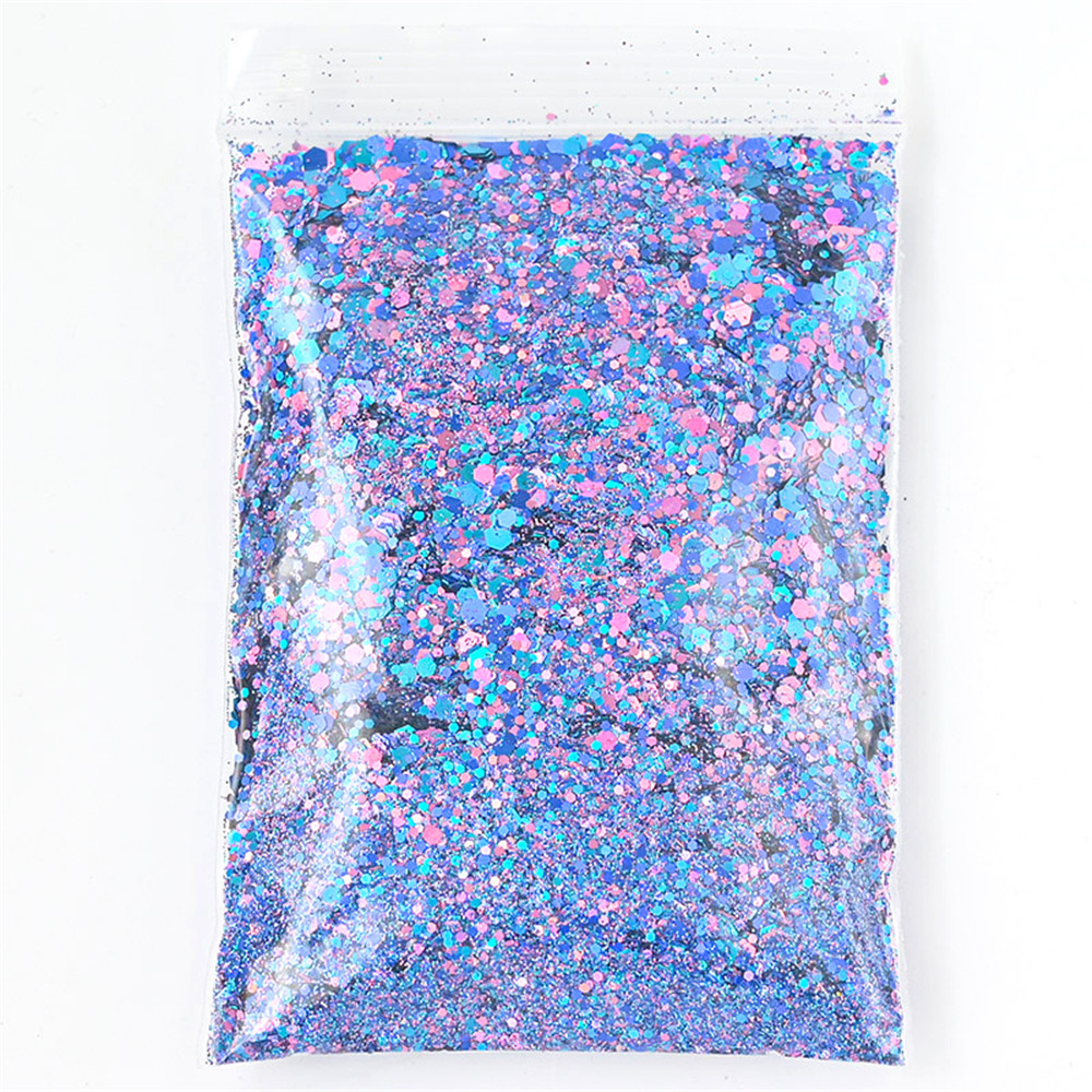 50G Holographic Mixed Hexagon  - Nail Art Xmas review and price
