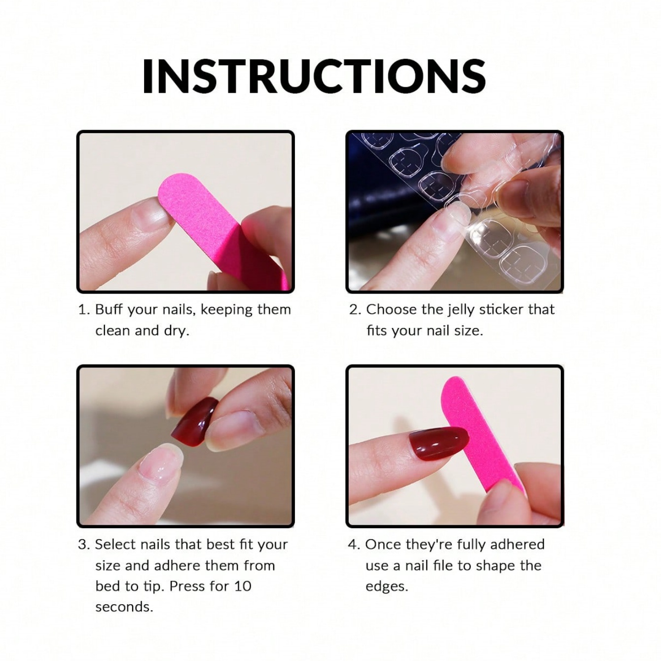 Medium Almond 10Pcs Press On N - Nail Art Fake Nails review and price