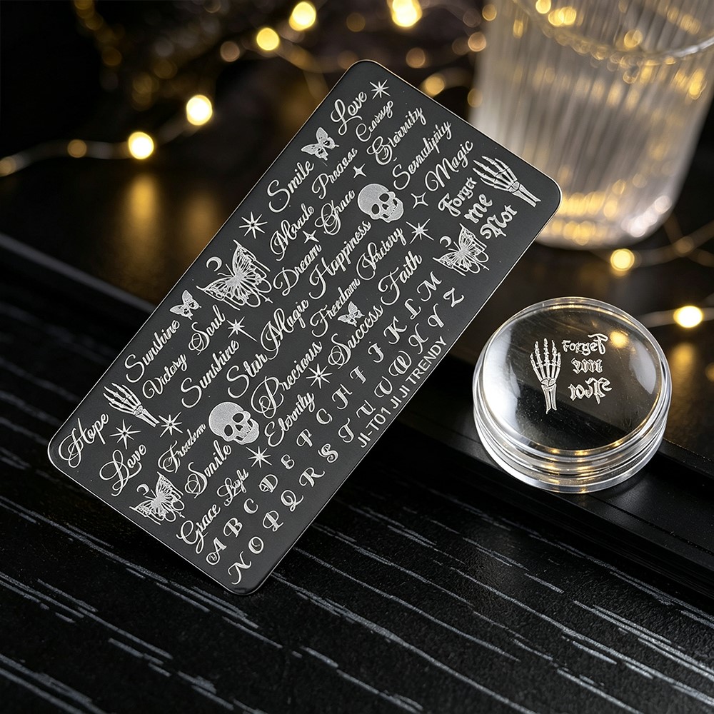 3D Skeleton Skull Butterfly Ha - Nail Art Vintage review and price