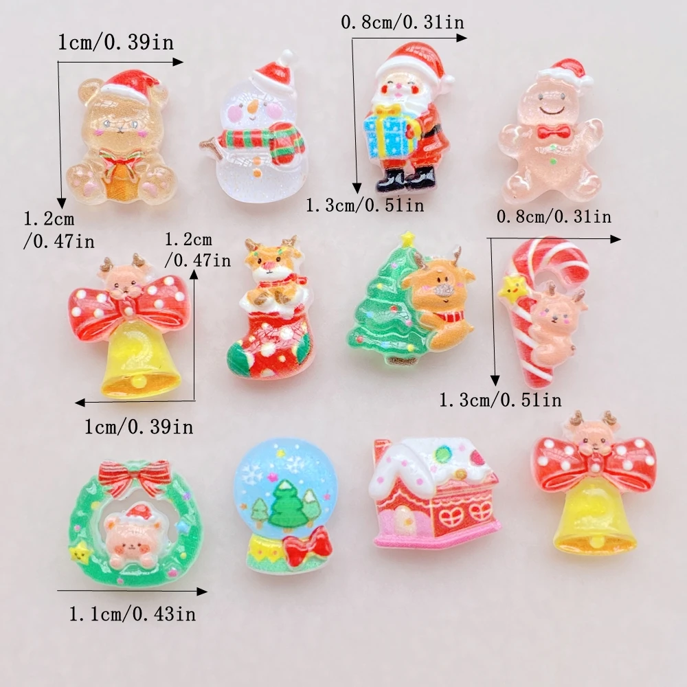 50pcs Resin Mini Cartoon Chris - Nail Art Xmas review and price