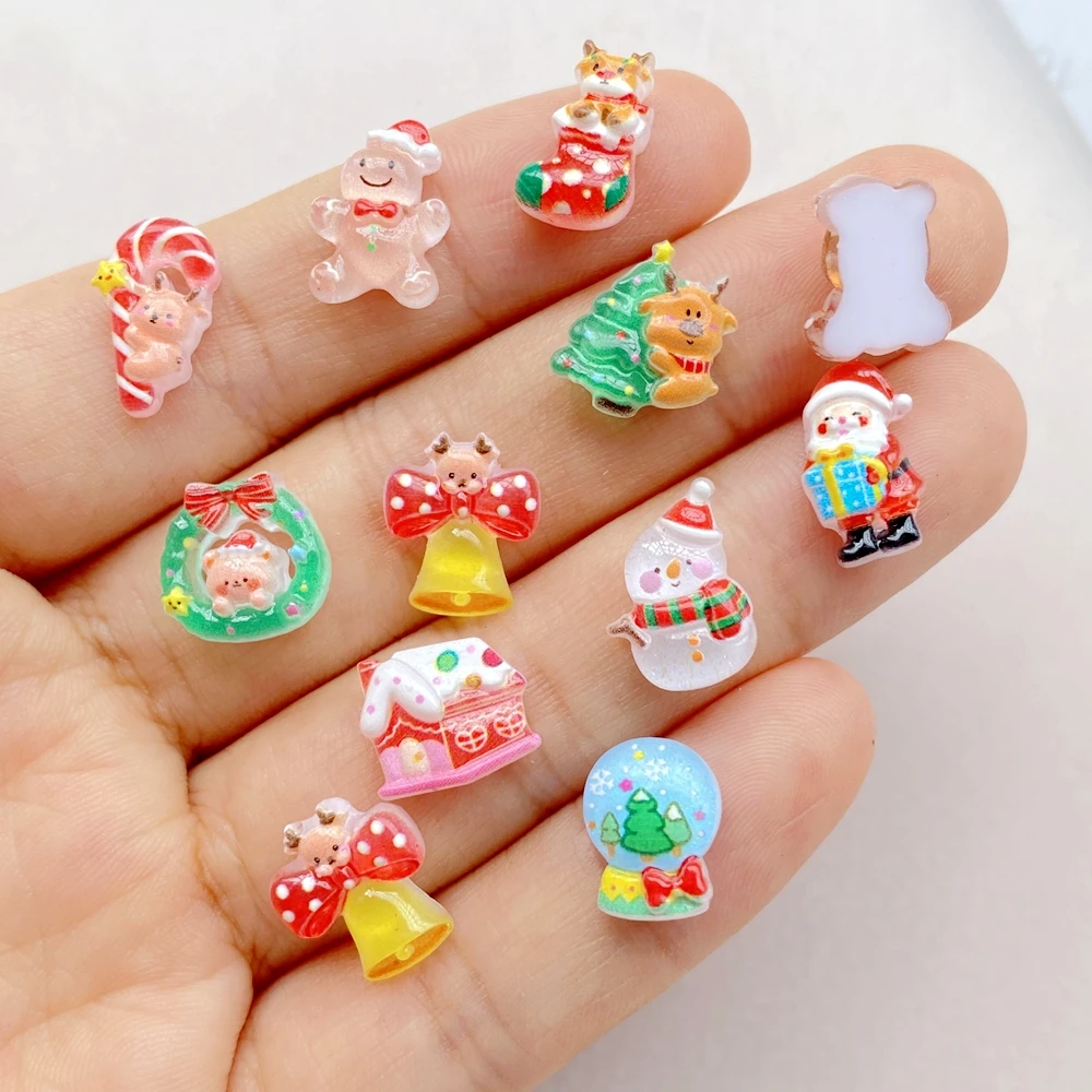 50pcs Resin Mini Cartoon Chris - Nail Art Xmas review and price