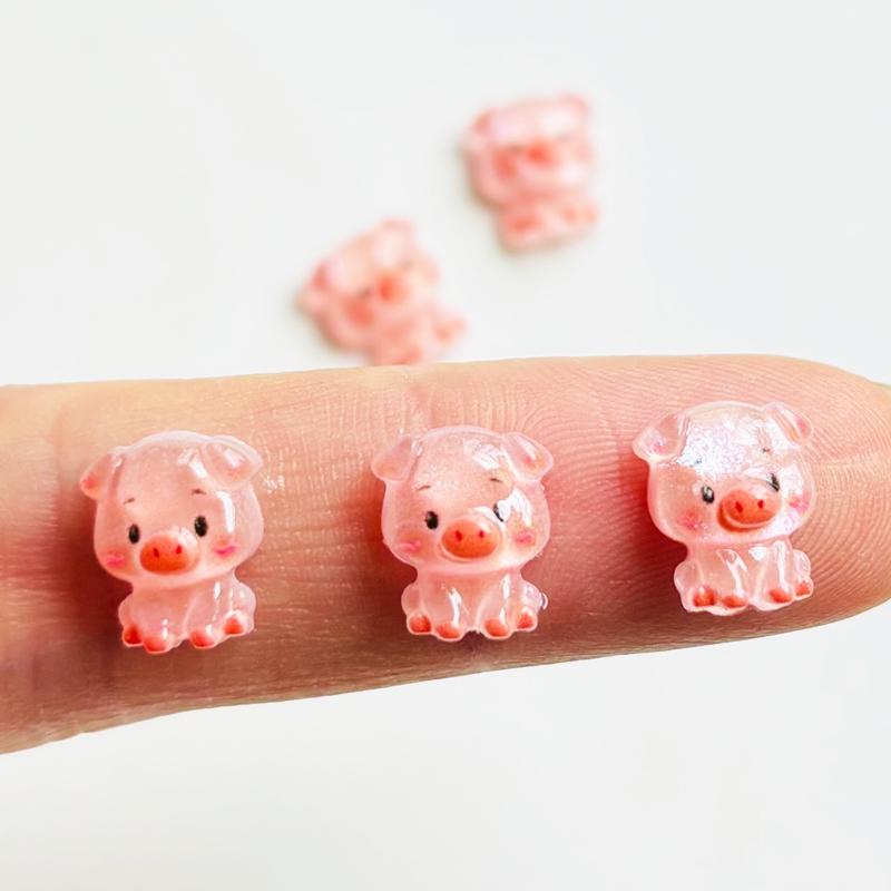 60 pieces of cartoon mini pig  - Nail Art Vintage review and price