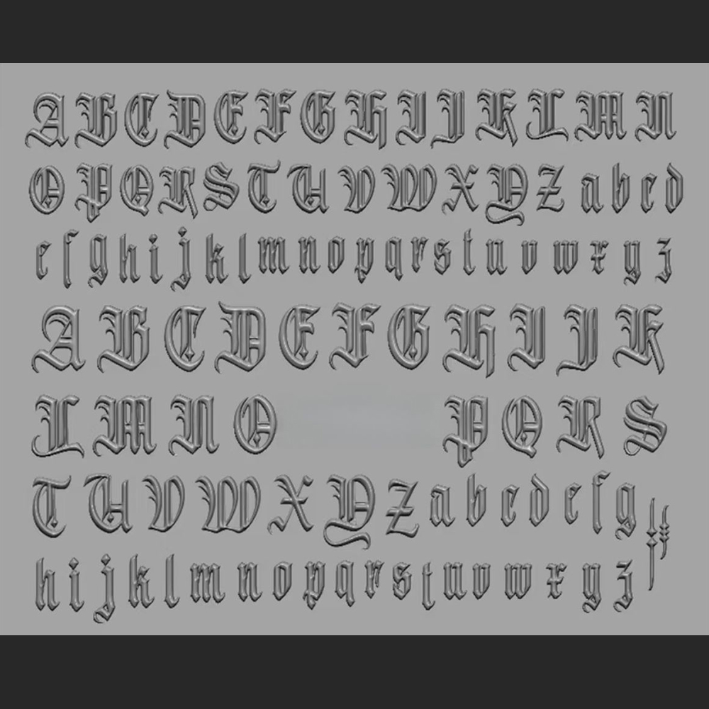 Vintage Alphabet Nail Art Mold - Nail Art Vintage review and price