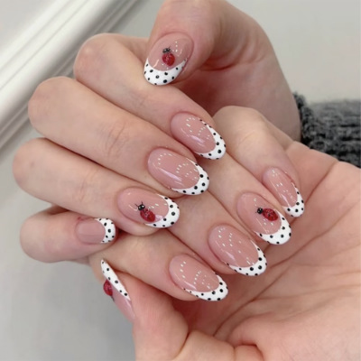 24Pcs Almond False Nails Sets  - Nail Art Fake Nails review and price