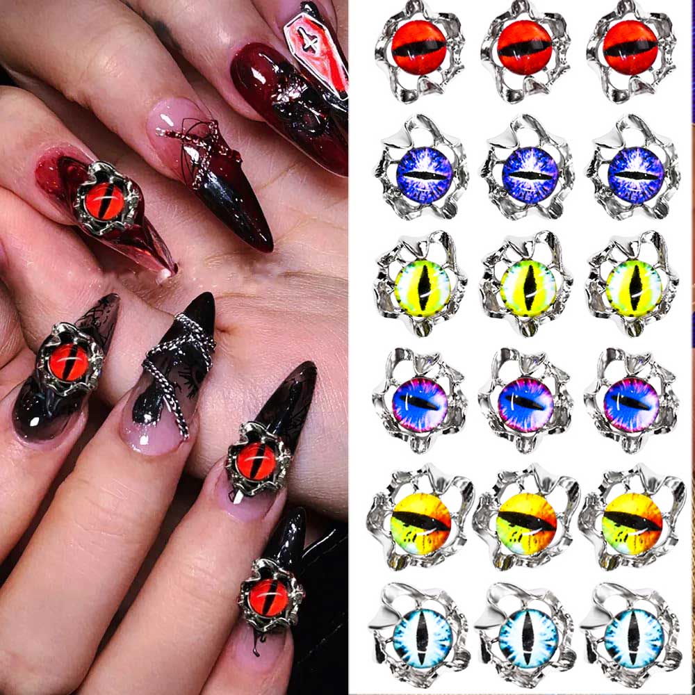 Aolly Y2K Devil Eye Nail Charm - Nail Art Xmas review and price