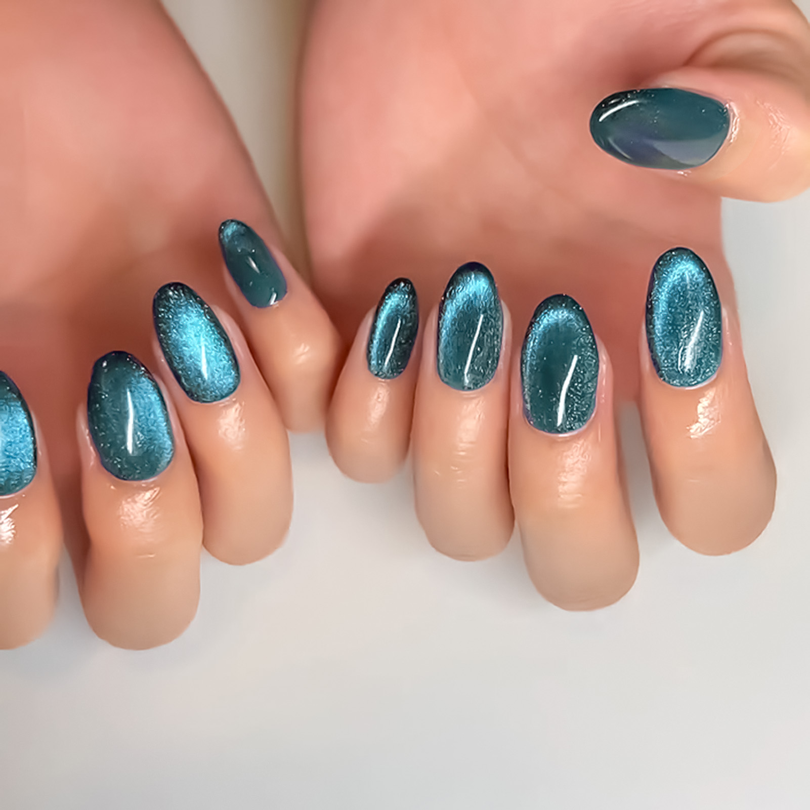 Blue Cat Eyes Resin Nail Exten - Nail Art Extension Cat Eye review and price