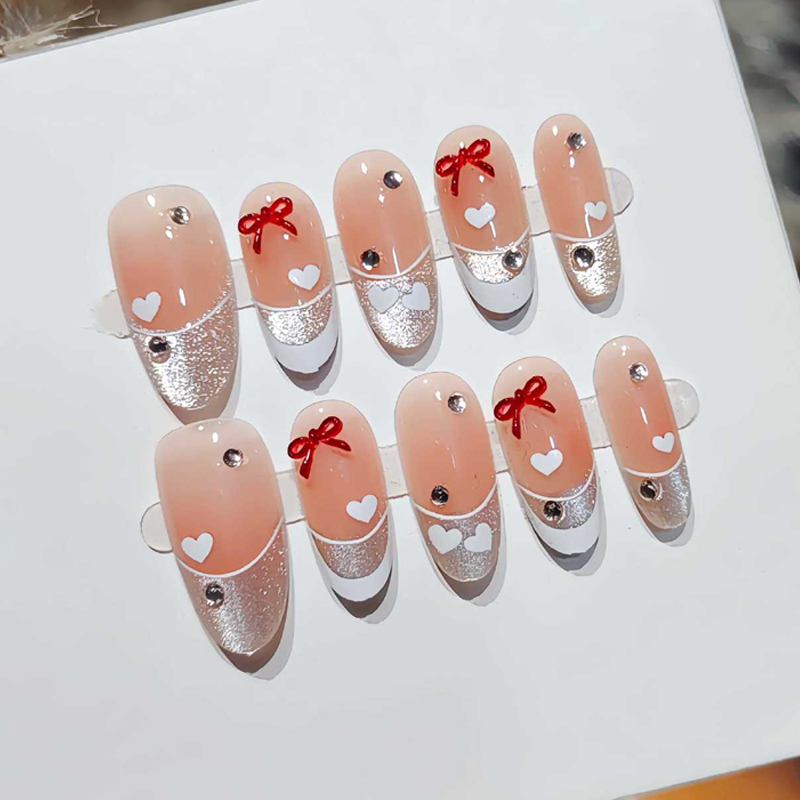 10Pcs French Sweet Cool Spicy  - Nail Art Fake Nails review and price