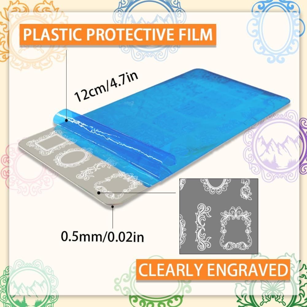 3pcs Vintage Picture Frame Nai - Nail Art Vintage review and price