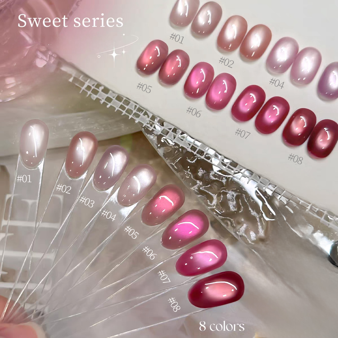 1pcs TC 2026 Summer Popular Ic - Nail Art Pink Cat Eye review and price