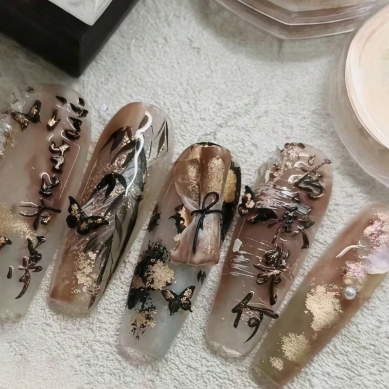 Chinese Ancient Style Book Scr - Nail Art Vintage review and price