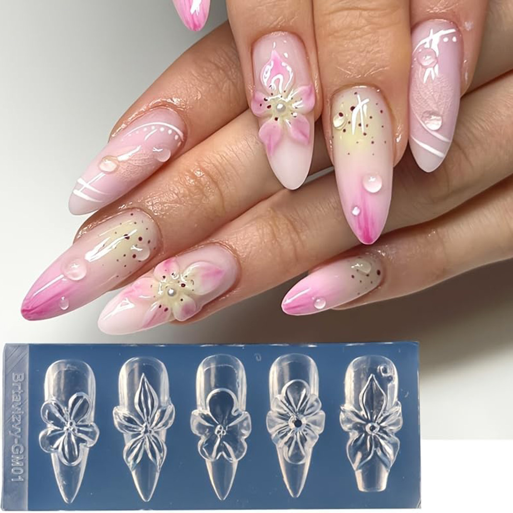 Floral 3D Nail Art Silicone Mo - Nail Art Vintage review and price