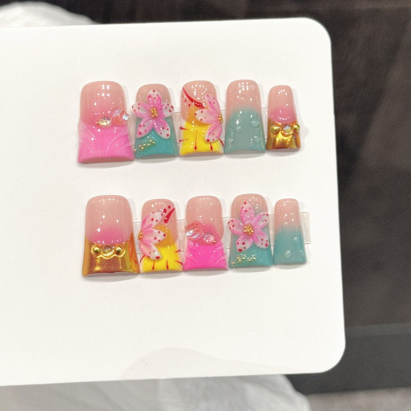 10pcs Ocean Style Fake Nails D - Nail Art Fake Nails review and price