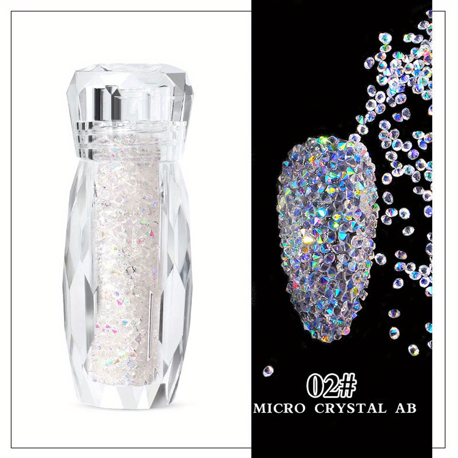 Glitter Caviar Nails Rhineston - Nail Art Xmas review and price