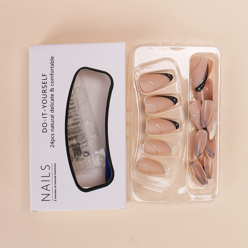 24 pieces French-style wearabl - Nail Art Fake Nails review and price