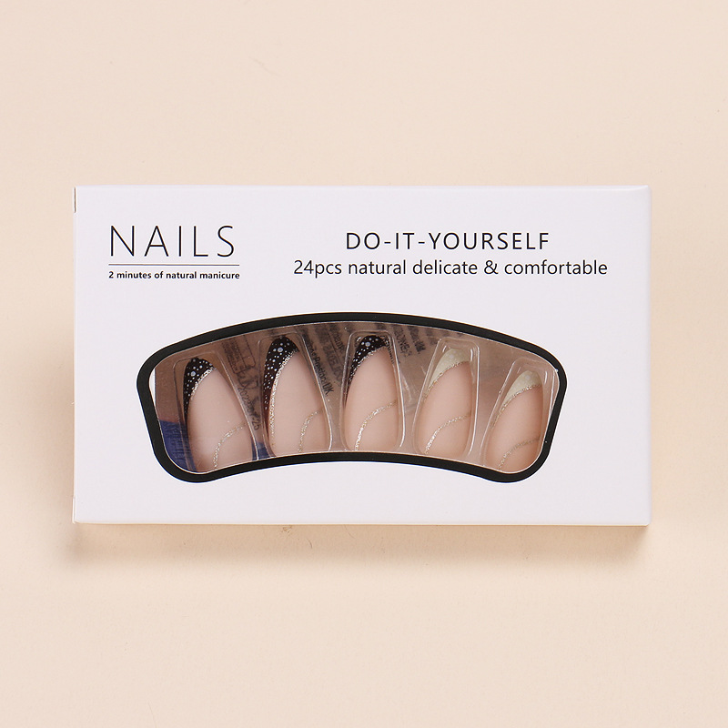 24 pieces French-style wearabl - Nail Art Fake Nails review and price