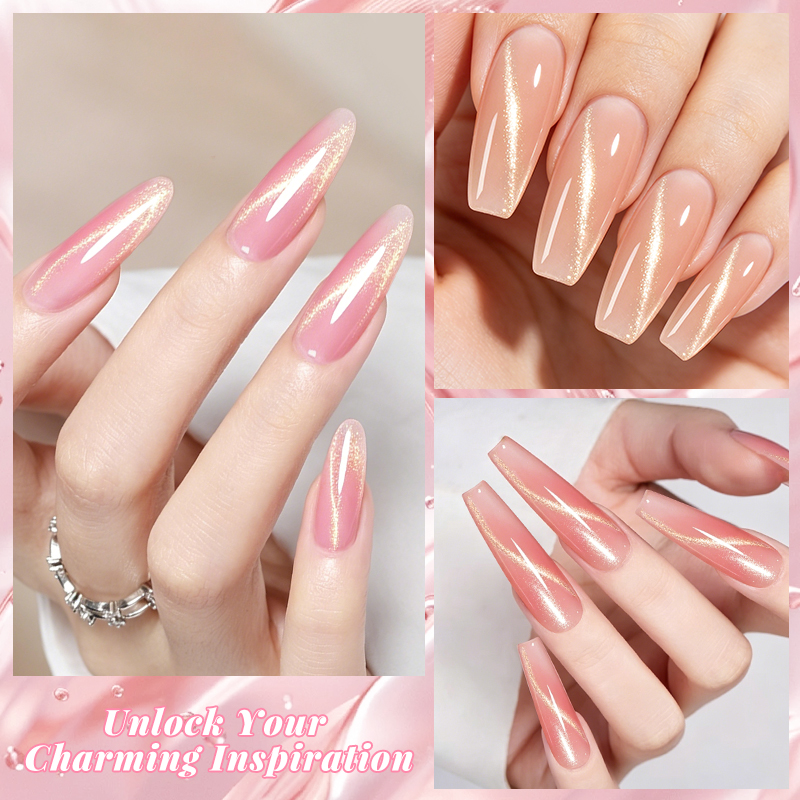 20ml Nude Pink Magnetic Cat Ey - Nail Art Extension Cat Eye review and price