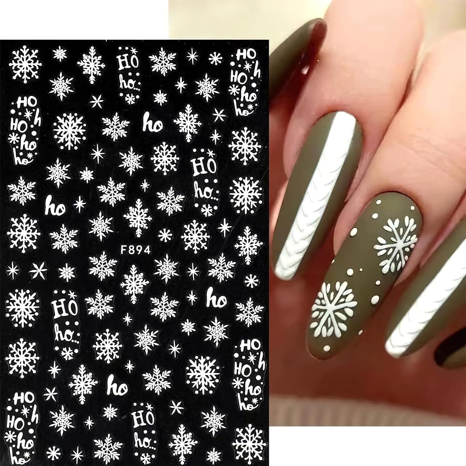 3D Snowflake Nail Art Decals W - Nail Art Xmas review and price