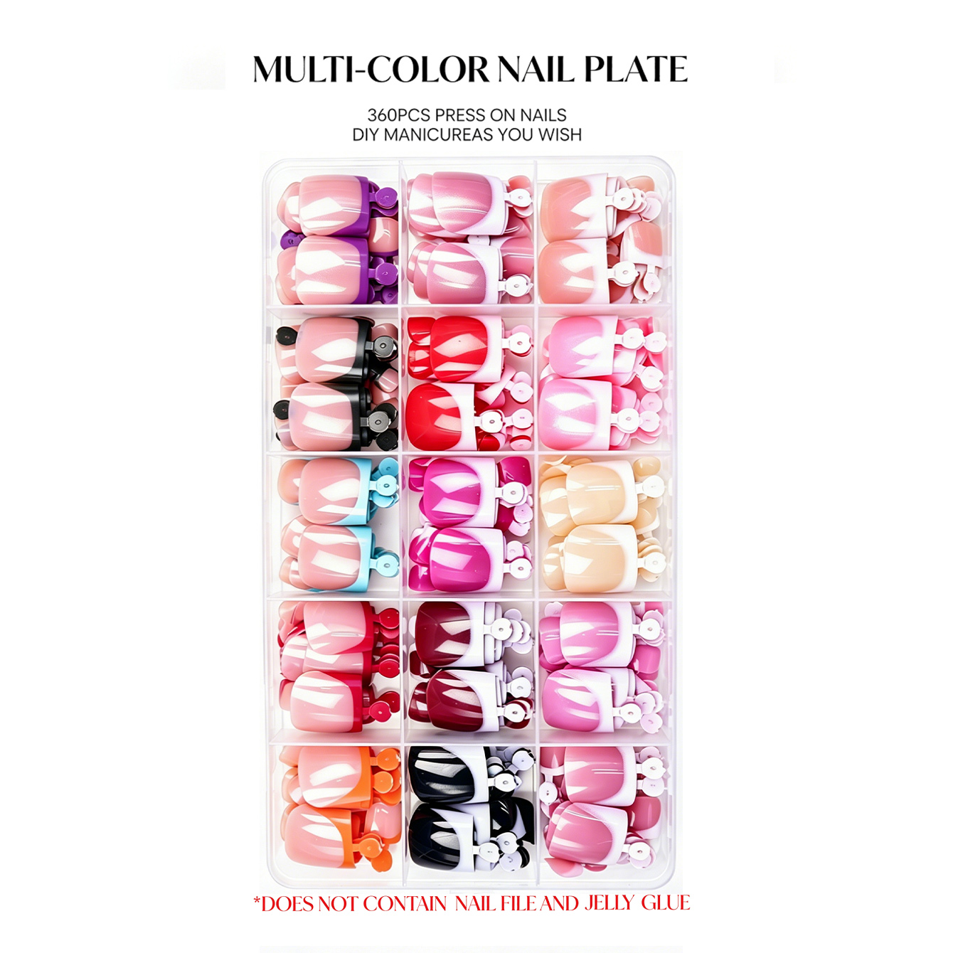 360Pcs Short Square Press On T - Nail Art Fake Nails review and price